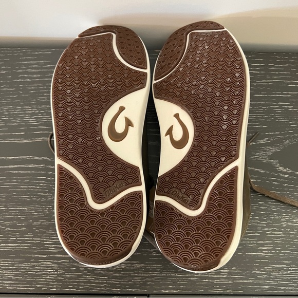 Men’s US Size 9.5 Olukai Brown/Olive Canvas Textile Sneakers *NEW* w/TAG - Picture 6 of 8